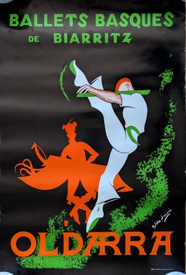 a poster of a baseball player swinging a bat