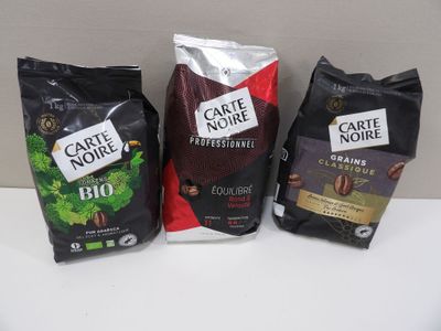 CAFÉ en grains : Carte Noire : Lot de x3 sachets de 1KG; Gra… - Photo 1