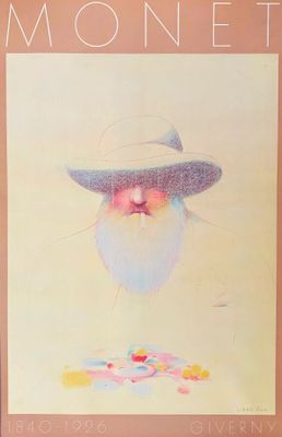 Milton Glaser (1929-2020) - Monet, Giverny.