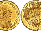 an image of a gold sovereign coin with a crown on it