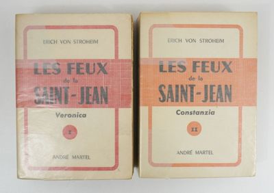 lot de deux livres français d'époque, « Les Feux de Saint-Jean »