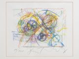 une image représentant un dessin d'un ensemble de cercles sur une feuille de papier