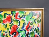 a picture of a painting on the wall of a room