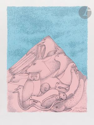 an image of a drawing of a cat and a mouse on a table