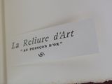 a label on a book that says la reclure d ' art