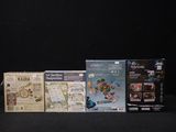 a lot of different games on the table together