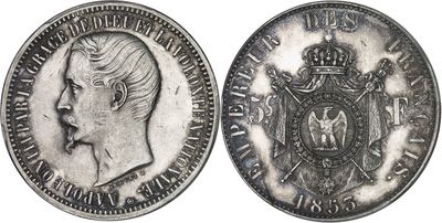 an image of a silver coin with a crown on top of it