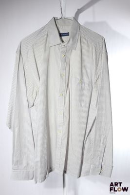 DANIEL HECHTER - Chemise en coton rayée à manches longues - …