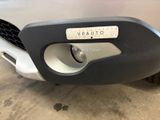 a close up of the front bumper of a car