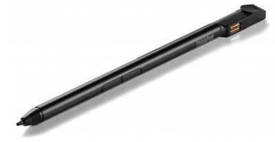 un stylo noir posé sur une surface blanche