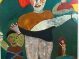 une image représentant un tableau d'une femme avec deux enfants