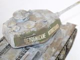a toy tank that is sitting on top of a table