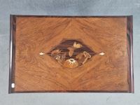 Table basse avec entretoise en bois, marqueterie avec incrus… (photo 2)