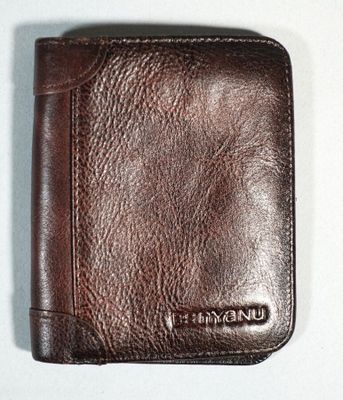 BANYANU Portefeuille en cuir marron