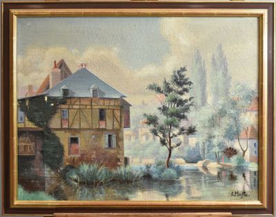 A. MASSIE (XXe siècle) - Moulin de Bord à Argenton-sur-Creus…