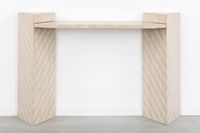 Une console murale ou table de console, à motifs géométrique… (photo 3)