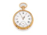 Montre de poche avec chiffres romains et chiffres romains sur le cadran