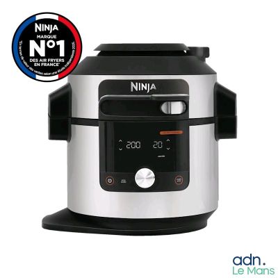 an image of a close up of a pressure cooker with the words ninja on it