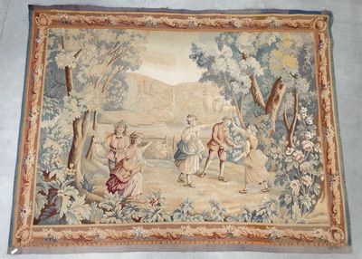 une image d'une tapisserie accrochée au mur d'une pièce
