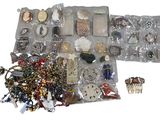 a lot of jewelry in the bag on the table