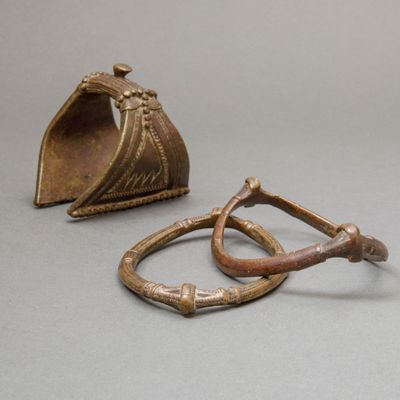 Trois bracelets en bronze Burkina Faso?