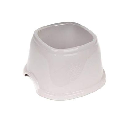 Gamelle ergonomique anti-oreilles sales - Plastique gris cla…