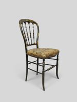Suite de 4 chaises à bandeaux, assise à fond de canne en boi… (photo 6)