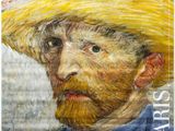 un tableau représentant un homme coiffé d'un chapeau de paille