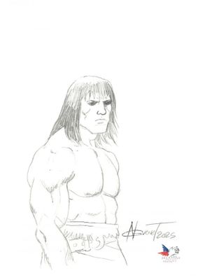 Nicolas Guénet - "Le couteau à la ceinture" - Dessin origina…