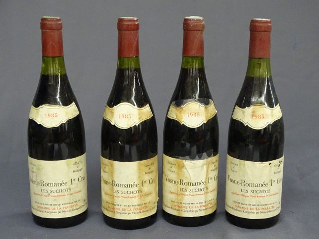 VOSNE ROMANEE 1er CRU, LES SUCHOTS, DOMAINE DE LA POULETTE, 4 bou...