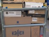 a cart full of boxes and boxes sitting on top of it
