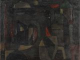 an image of a painting of a man sitting on a chair in a room