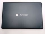 a black laptop with a dynabook logo on it