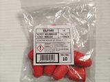 a bag of strawberries sitting on a table