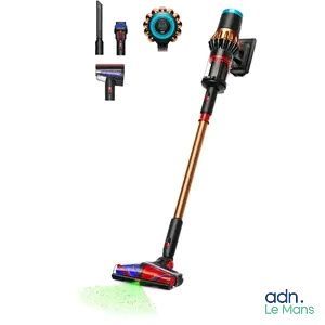 une photo d'un aspirateur sans fil et d'autres accessoires