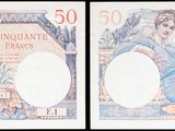 trois images différentes d'une femme sur un billet de banque où figure également l'image d'un homme