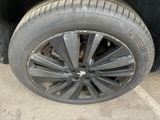 a close up of a tire on a vehicle