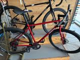 two bikes that are on display in a store