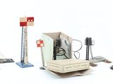 many different types of electronic equipment on a white surface