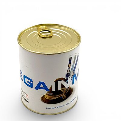 a can of coffee that is sitting on a table