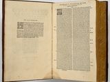 an open book with a picture of a man on it