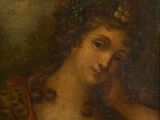 un tableau représentant une femme coiffée d'une couronne