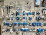 a wall with many different types of electronics on it