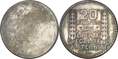 a close up of a coin on a white background