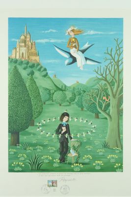 Raymond PEYNET (1908-1999). La Saint-Valentin. Lithographie.…