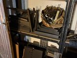 a room with a lot of items on the shelves