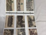 a black and white photo of a collection of old photos
