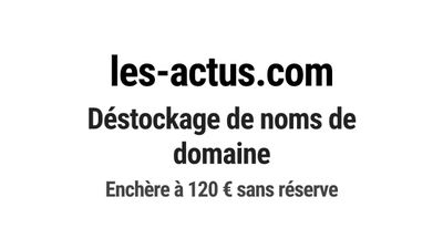Nom de domaine les-actus.com. Catégorie: Média et communicat…