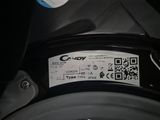 a close up of a label on a motorcycle