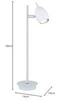 WOFI - Lampe de table Quincy - LED GU10 2. (photo 2)